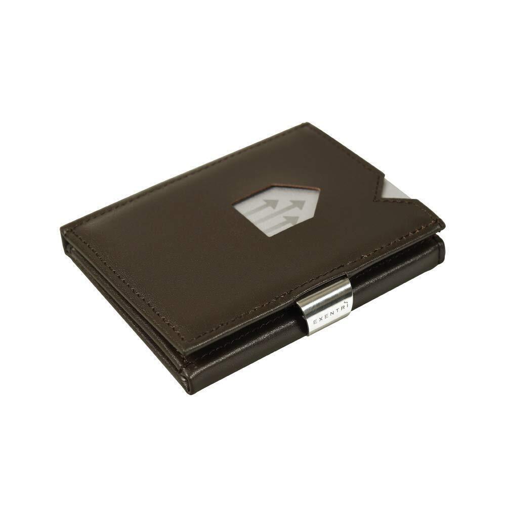 1277 Trifold Wallets w/RFID in Brown - Premium Leather w/Stainless Steel